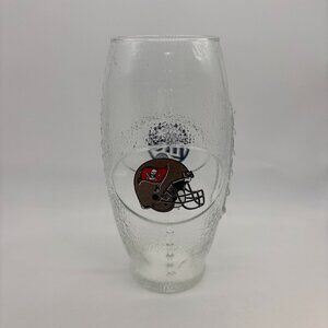 VTG NFL Miller Lite Tampa Bay Buccaneers Football Shape Helmet Collectible Glass
